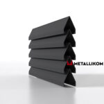 Ламели для забора жалюзи Luxe V RAL 7024 – порошковое покрытие, толщина 0,45 мм в Гудауте | фото 2