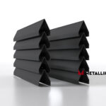 Ламели для забора жалюзи Luxe V RAL 7024 – порошковое покрытие, толщина 0,45 мм в Гудауте | фото 1