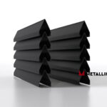 Ламели для забора жалюзи Luxe Л RAL 9005 – покрытие полиэстер, толщина 0,45 мм в Гудауте | фото 1