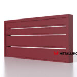 Планкен для забора 190 mm RAL 3005 – покрытие матовое, толщина 0,45 мм в Гудауте | фото 1