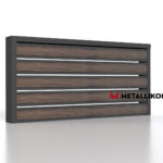 Планкен для забора Printec под дерево 120 mm RAL 7024 – покрытие порошковое, толщина 0,45 мм в Гудауте | фото 4